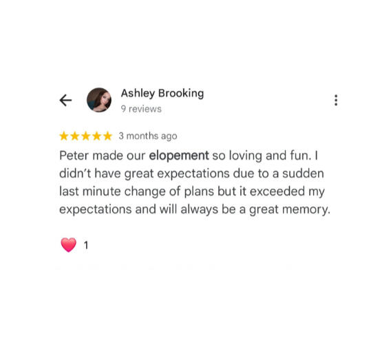 Peter's Civil Ceremony Review Marry Me In Indy Reviews